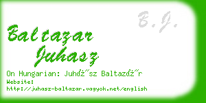 baltazar juhasz business card